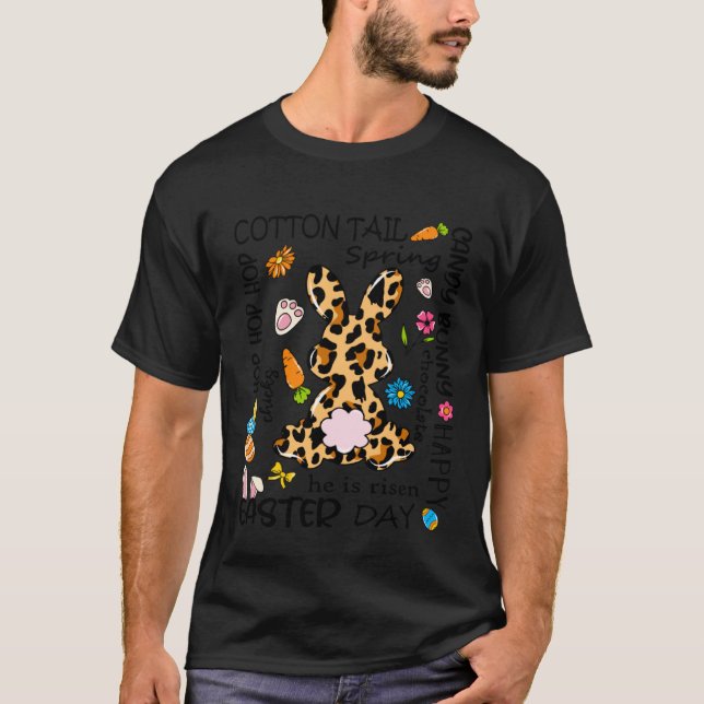 Cute Happy Easter family boys girls  1 T-Shirt (Front)