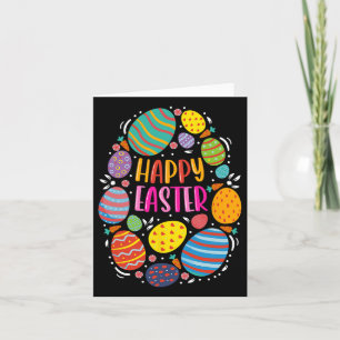 Cute Happy Easter For Teen Girls Boys Easter Color Card