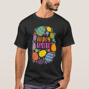 Cute Happy Easter For Teen Girls Boys Easter Color T-Shirt