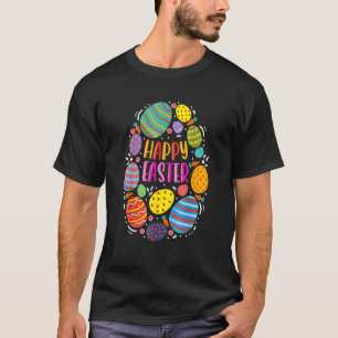 Cute Happy Easter For Teen Girls Boys Easter Color T-Shirt