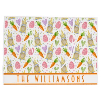 Cute Happy Easter Gnomes Bunny Ears Spring Colors