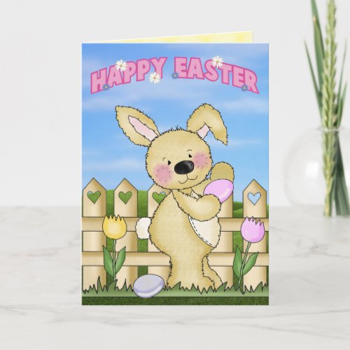 Cute Happy Easter Holiday Card