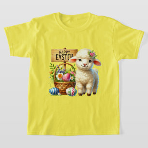 Cute Happy Easter lamb T-Shirt
