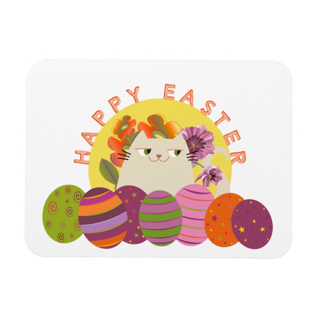 Cute Happy Easter Magnet (Horizontal)