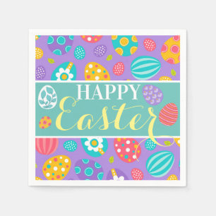 Cute Happy Easter Napkins