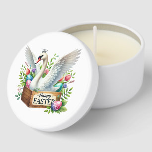 Cute Happy Easter party swan Mini Candle Favors