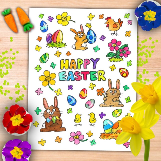Cute Happy Easter  Postcard (Creator Uploaded)