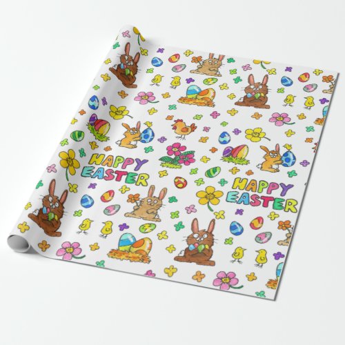 Cute Happy Easter Wrapping Paper