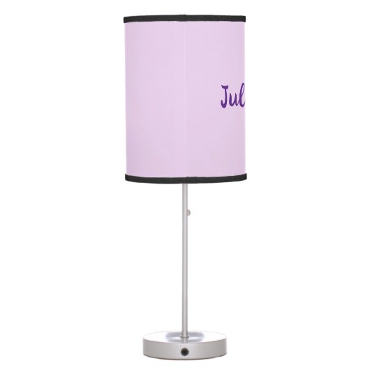 Cute happy eggplant aubergine cartoon illustration table lamp (Back)