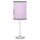 Cute happy eggplant aubergine cartoon illustration table lamp (Right)