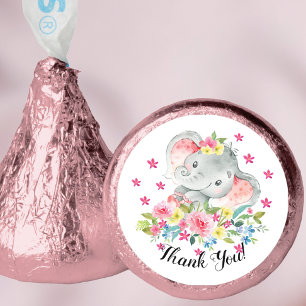 Cute Happy Elephant Thank You Hershey®'s Kisses®