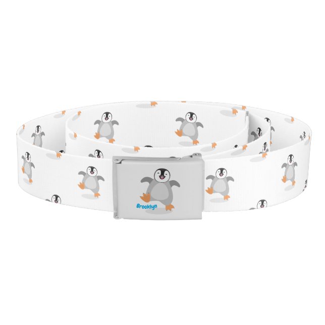 Cute happy emperor penguin chick cartoon belt (Coil)