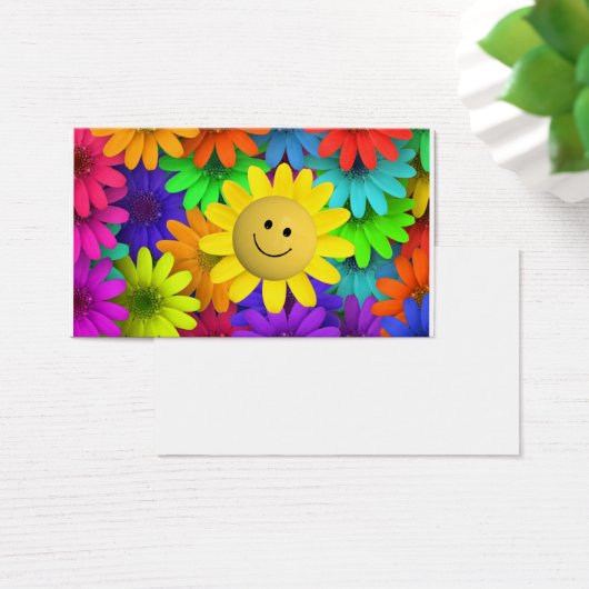 Cute Happy Face Flowers (Desk)