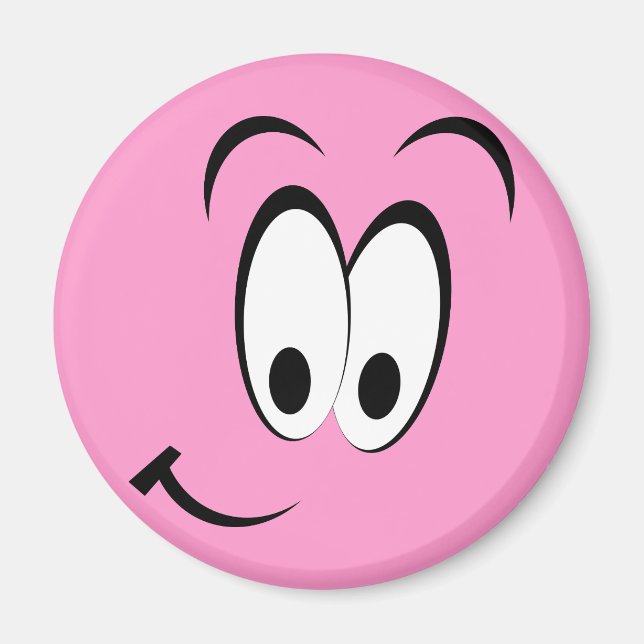 Cute Happy Face Magnet (Front)