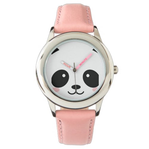 Cute Happy Face Panda Watch