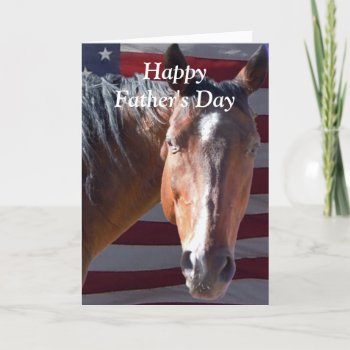 Cute Happy Father's Day Horse For A Special Dad Card by She_Wolf_Medicine at Zazzle