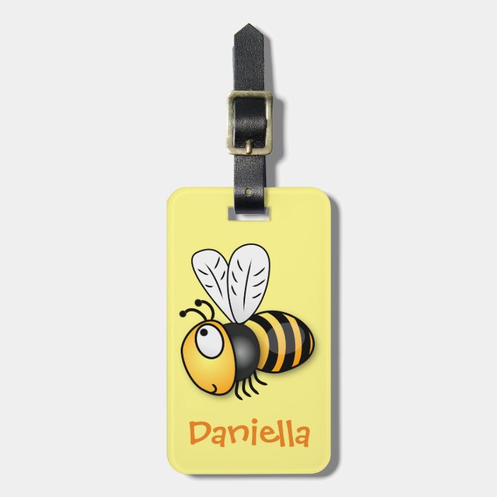 bee luggage tag