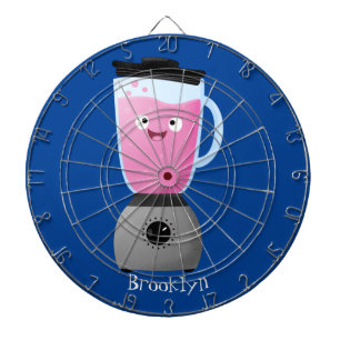 Cute happy food blender kitchen appliance cartoon dart board