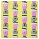 Cute happy food blender kitchen appliance cartoon fabric