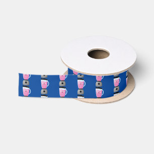 Cute happy food blender kitchen appliance cartoon satin ribbon