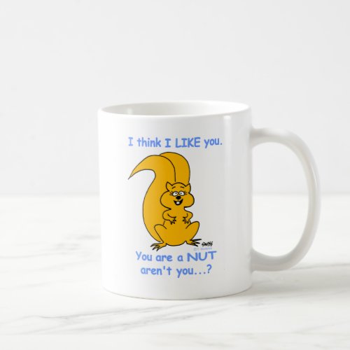 Cute Happy Friendly Cartoon Squirrel Friendship Coffee Mug