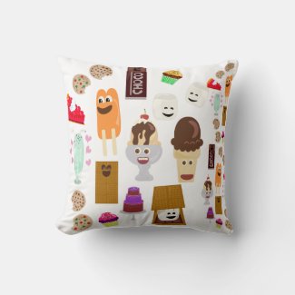 Cute Happy Fun Dessert Cartoon Pattern