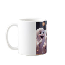 Cute Happy Ghosts Mug - Adorable Halloween Friendl