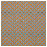 Cute Happy Ginger Cat with Papillon Fabric