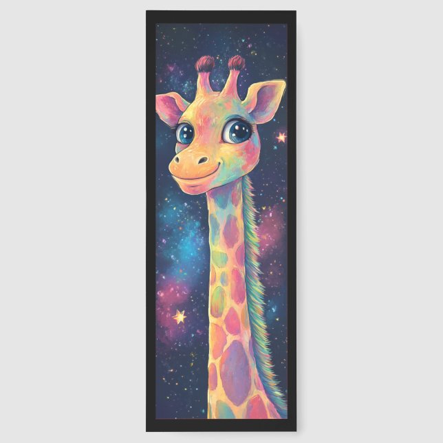 Cute Happy Giraffe Bookmarks (Back)