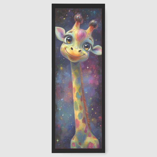 Cute Happy Giraffe Bookmarks (Back)