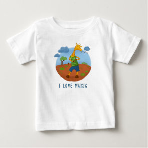 Cute Happy Giraffe Cartoon Personalized T-Shirt