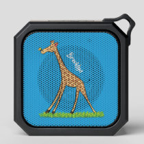 Cute happy giraffe with butterfly cartoon bluetooth speaker