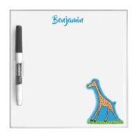 Cute happy giraffe with butterfly cartoon