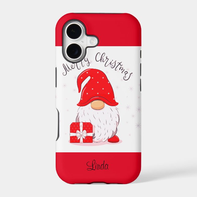 Cute Happy Gnome Iphone Case (Back)
