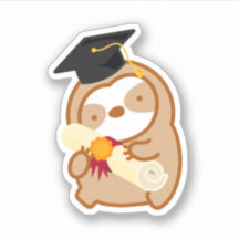 Cute Happy Graduation Sloth