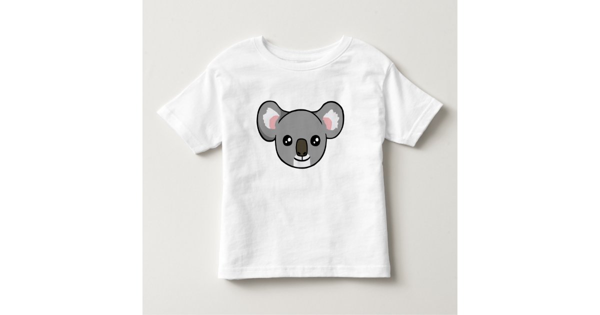 Cute Happy Gray Koala Face Drawing Toddler Shirt Zazzle Com,Drawing Sketch Book Png