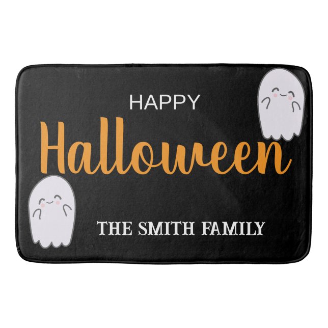 Cute Happy Halloween  Bath Mat (Front)