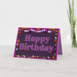 Cute Happy Halloween/Birthday Card<br><div class="desc">Check out the rest of the Happy Planet Parties Halloween Collections for more spooky designs!</div>