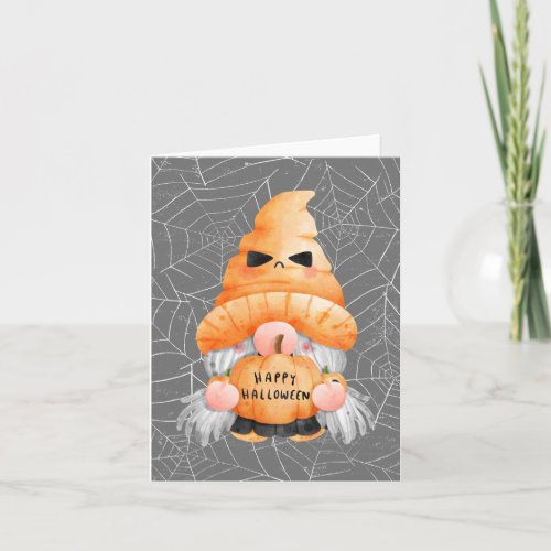 Cute Happy Halloween Gonk Card