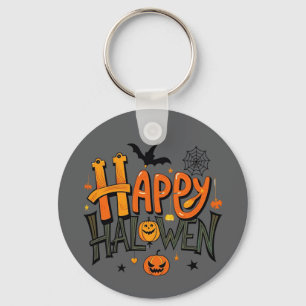 Cute Happy Halloween Keychain