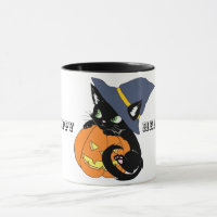 Cute Happy Halloween Kitten Coffee Mug