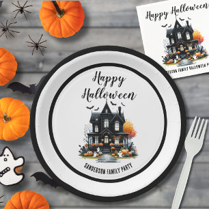 Cute Happy Halloween Paper Plates