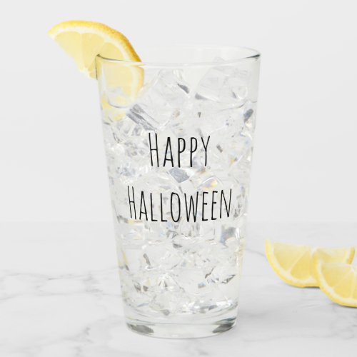 Cute Happy Halloween Party Glass