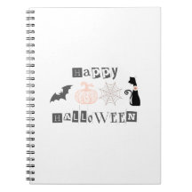 Cute Happy Halloween Pumpkin & Cat Autumn