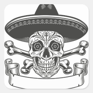 Cute Happy Halloween Stikers Square Sticker