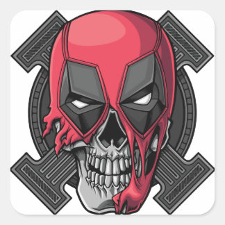 Cute Happy Halloween Stikers Square Sticker