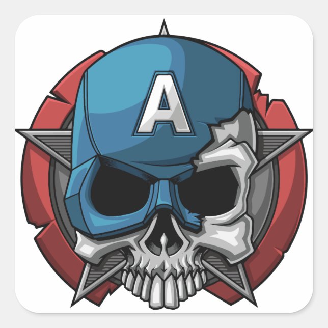 Cute Happy Halloween Stikers Square Sticker (Front)