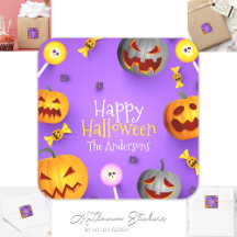 Cute Happy Halloween Trick or Treat Bag