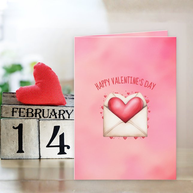 Cute Happy Heart Day Valentine's Day Card (Creator Uploaded)