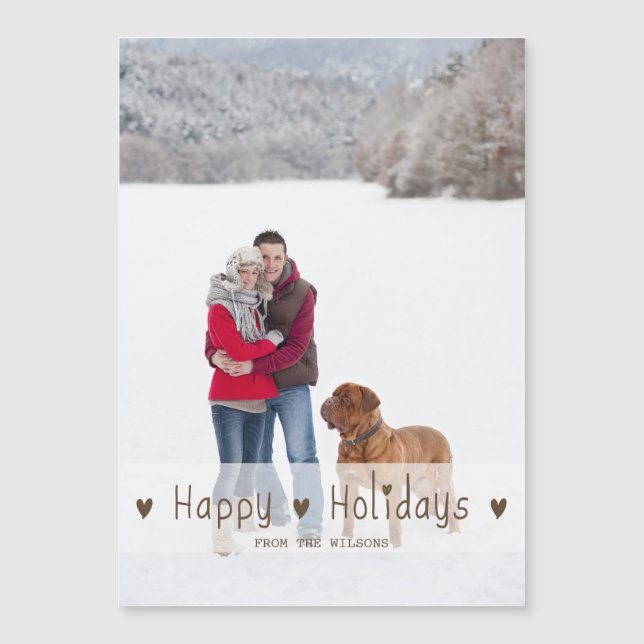 CUTE HAPPY HOLIDAYS | HOLIDAY PHOTO (Front)